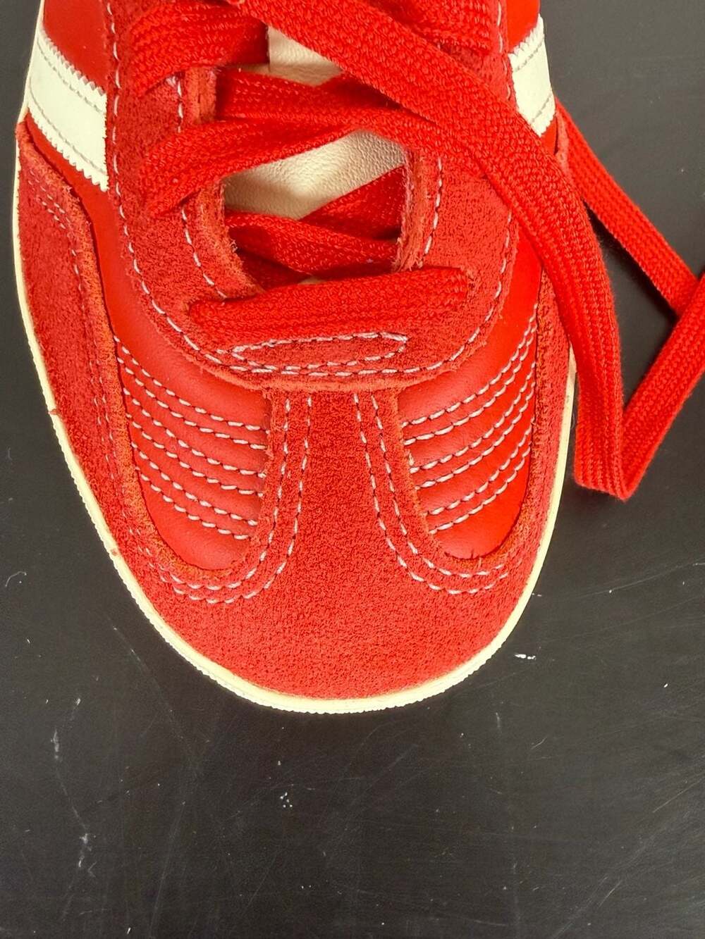 Adidas Gazelle Indoor Sneakers Red/White Size 5 - Picture 7 of 13